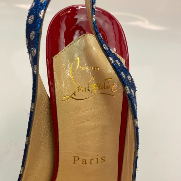 🌷❤️‍🔥SPRING SALE 🔥 FINAL PRICE🌷💥Christian Louboutin Lady Peep 150 Sling 36 - Picture 4 of 9